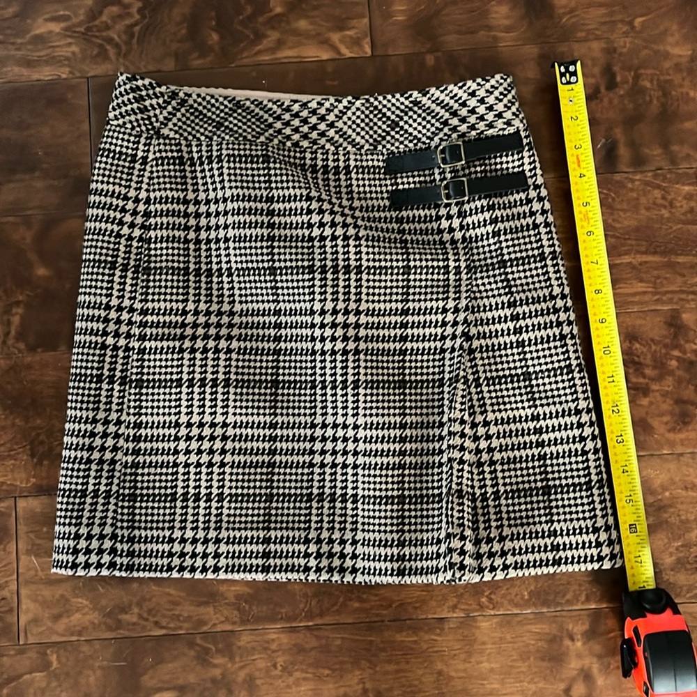 Black, Brown, and Crème Mini Skirt